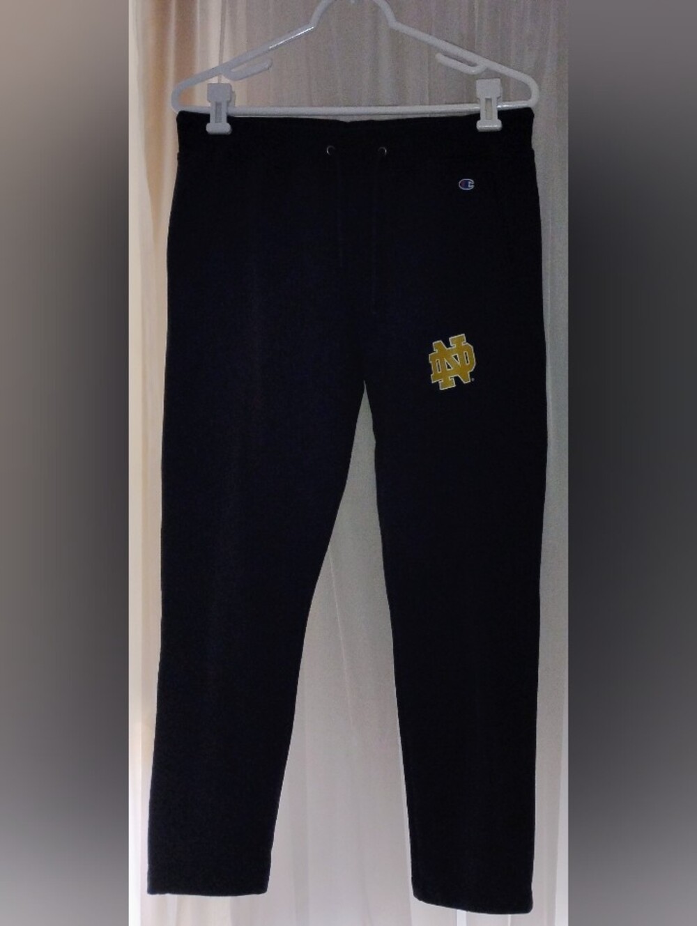 Champion Notre Dame Women's Fleece Navy Activewear Sweatpants Medium pockets